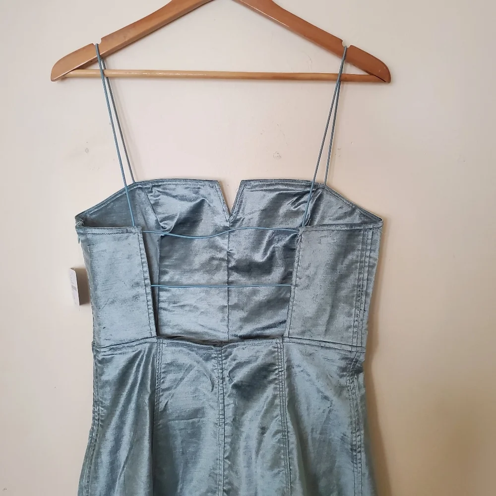 NWT Free People Mint Antoinette Velvet Mini Dress - Picture 6 of 10
